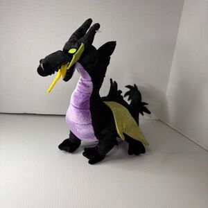 Sleeping Beauty Maleficent Plush Dragon 60th Anniversary Disney Store 18" Long